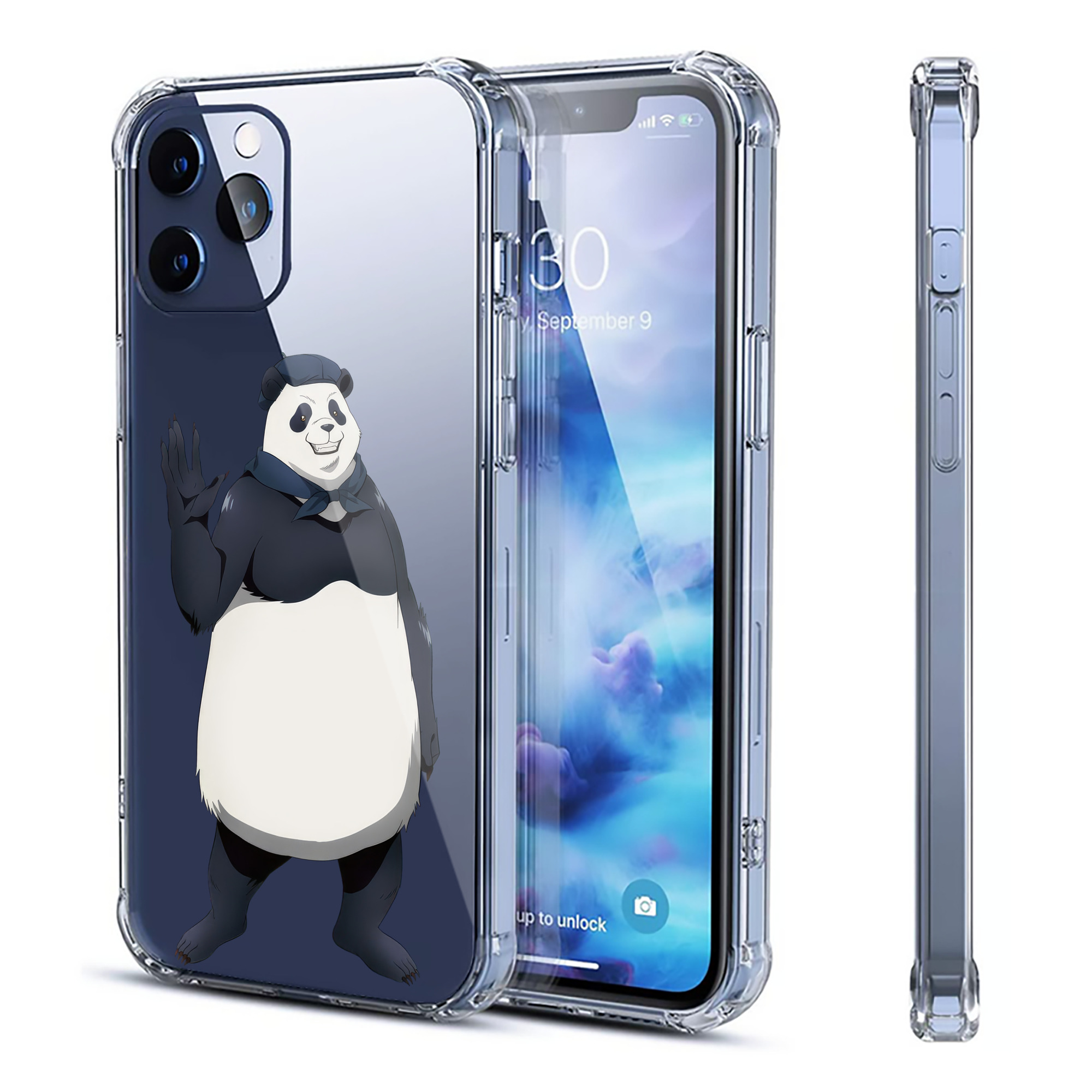 （画像用） 呪術廻戦 Jujutsu Kaisen 【iPhone 12シリーズ対応】透明スマホケース（クリアソフトケース）
